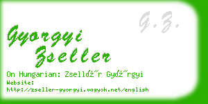 gyorgyi zseller business card